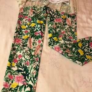TALBOTS  Floral Trousers